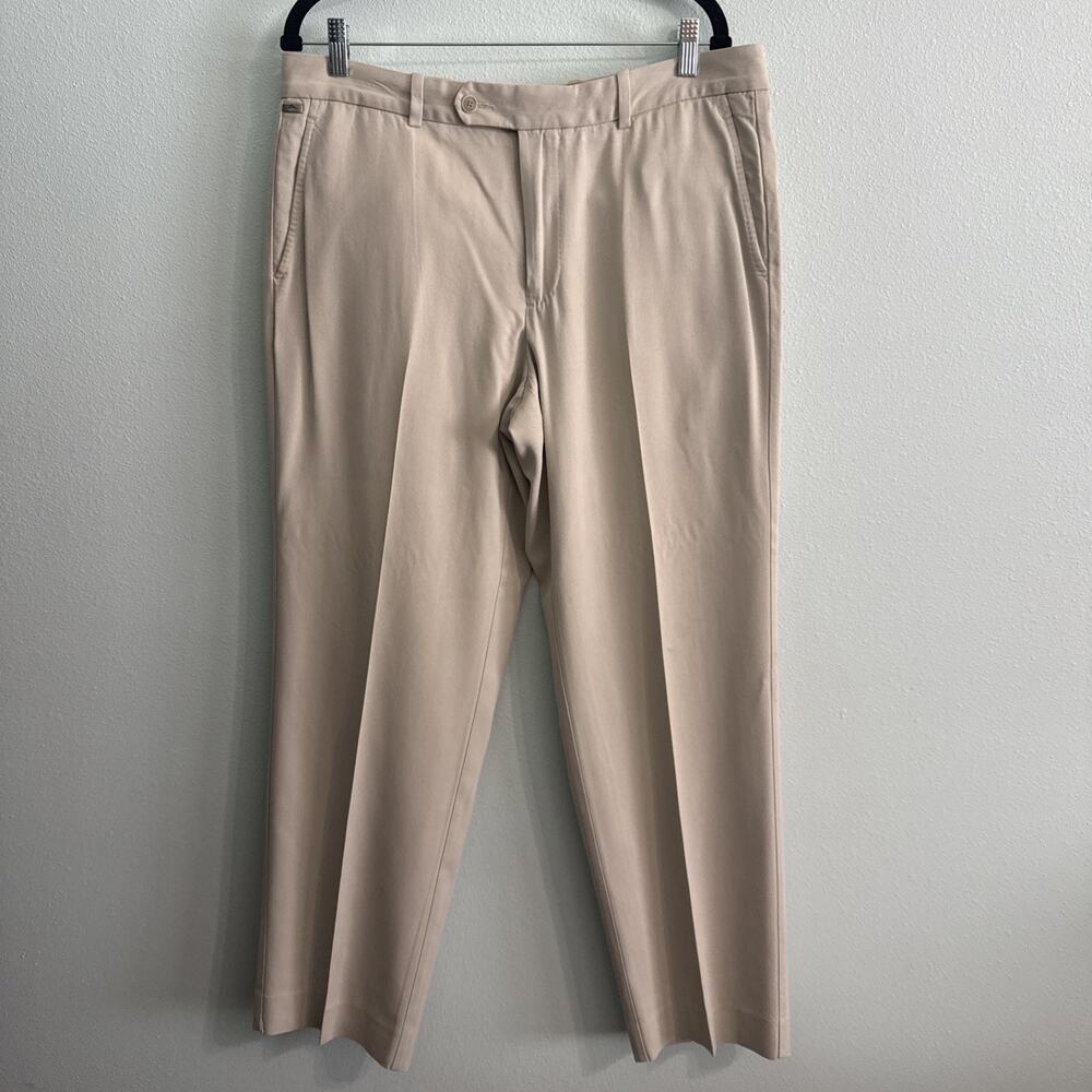 Tommy Bahama Pants‎ Silk Blend Island Dress Trousers Khaki Mens 36x32